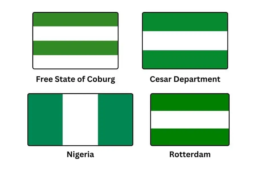 Green White Green Flag