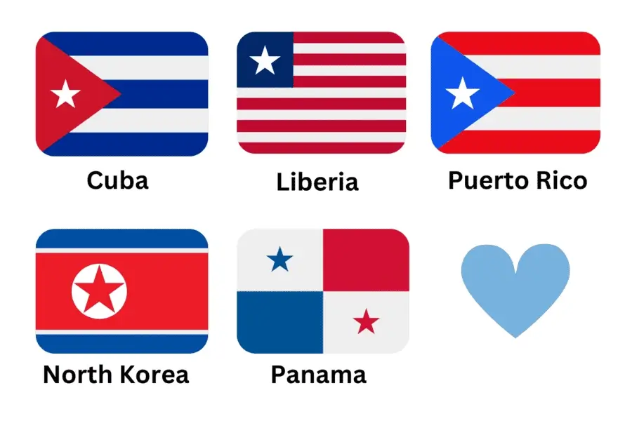 Red White Blue Flag With One Star