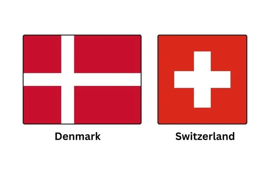 Red Flag With White Cross