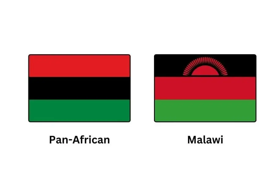 Red Black Green Flag