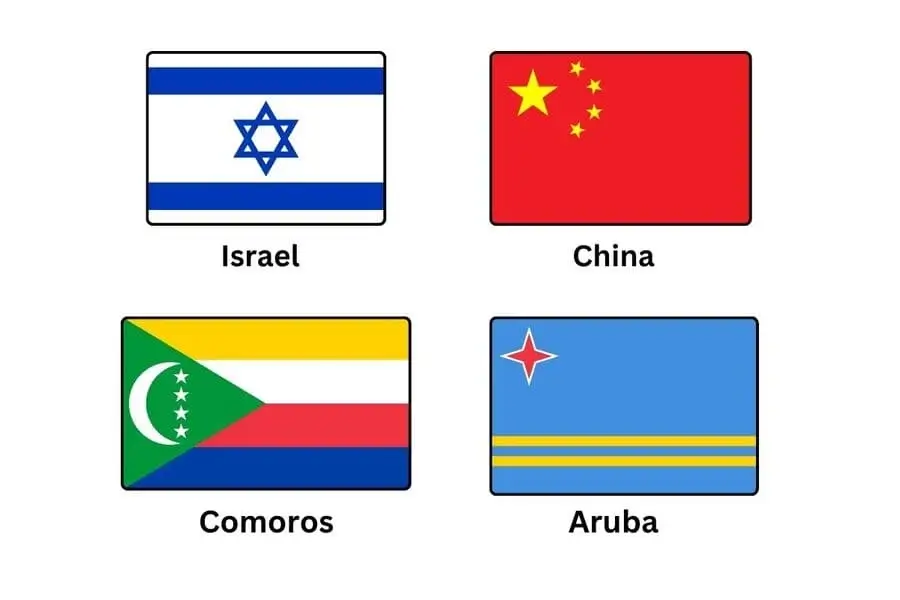 Country Flags With Stars
