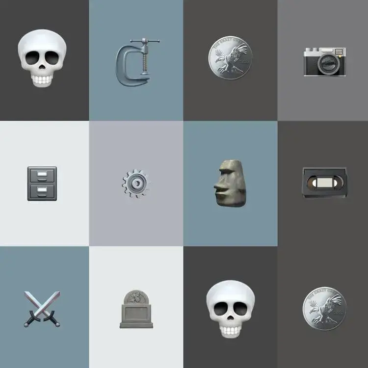 gray emojis
