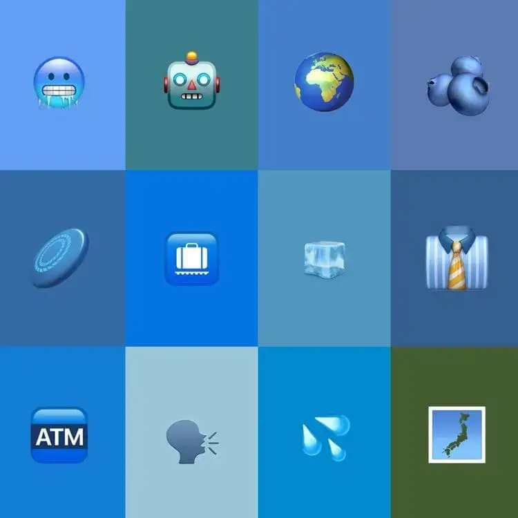 Blue Emojis