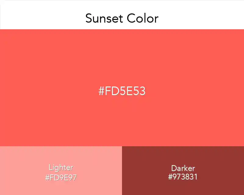 sunset color