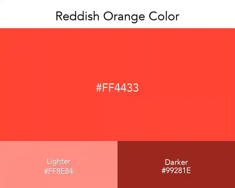 Reddish Orange Color