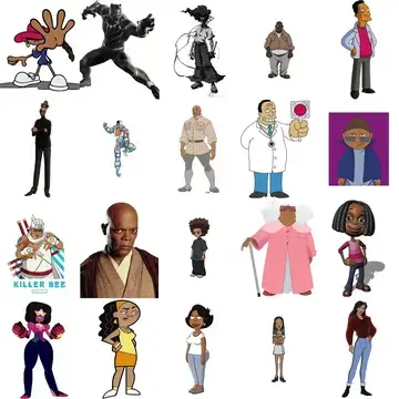 Black Cartoon Characters