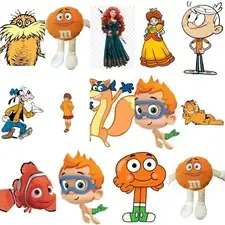 Orange Cartoon Characters