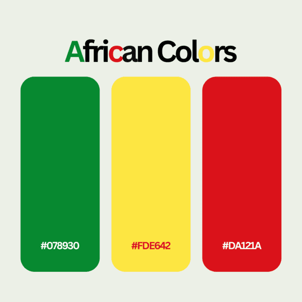 green, yellow, red