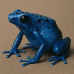 Blue dart frog