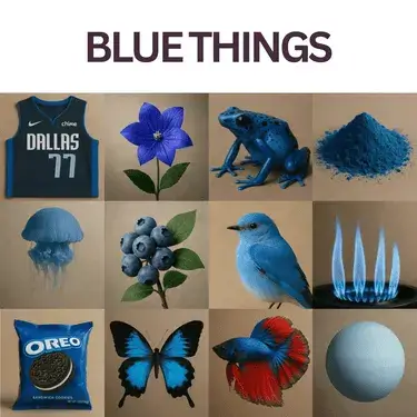 blue things