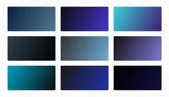 black and blue gradients