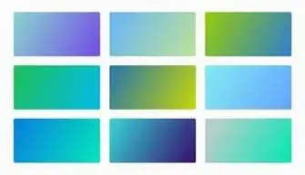 green blue gradients