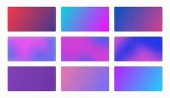pink blue gradients