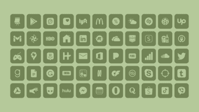 Dark (Sage Green) Icons