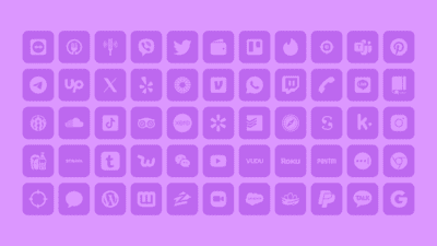 Light Purple App Icons