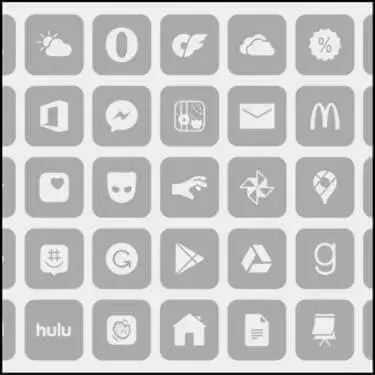 gray app icons