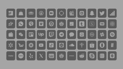 Dark Gray App Icons