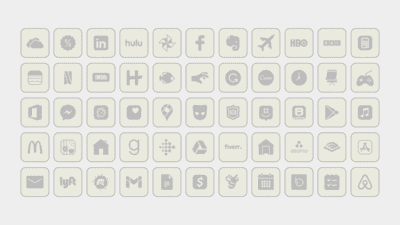Light Gray App Icons