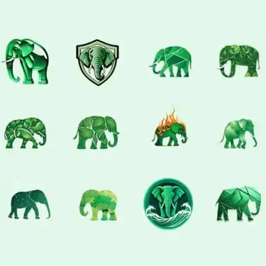Green Elephant Logos