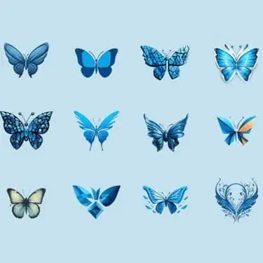 Blue Butterfly Logo