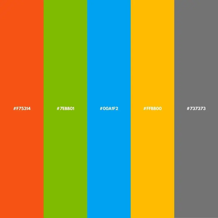 microsoft color palette