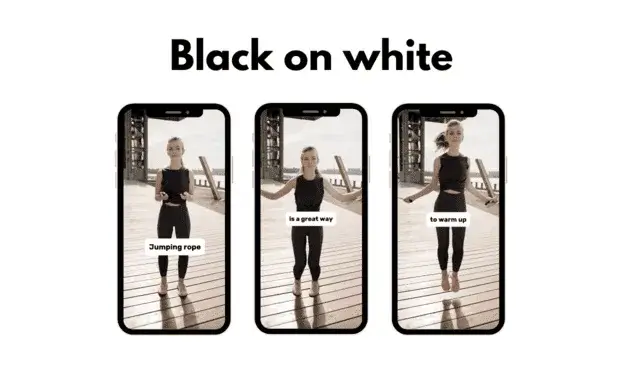 Black on White