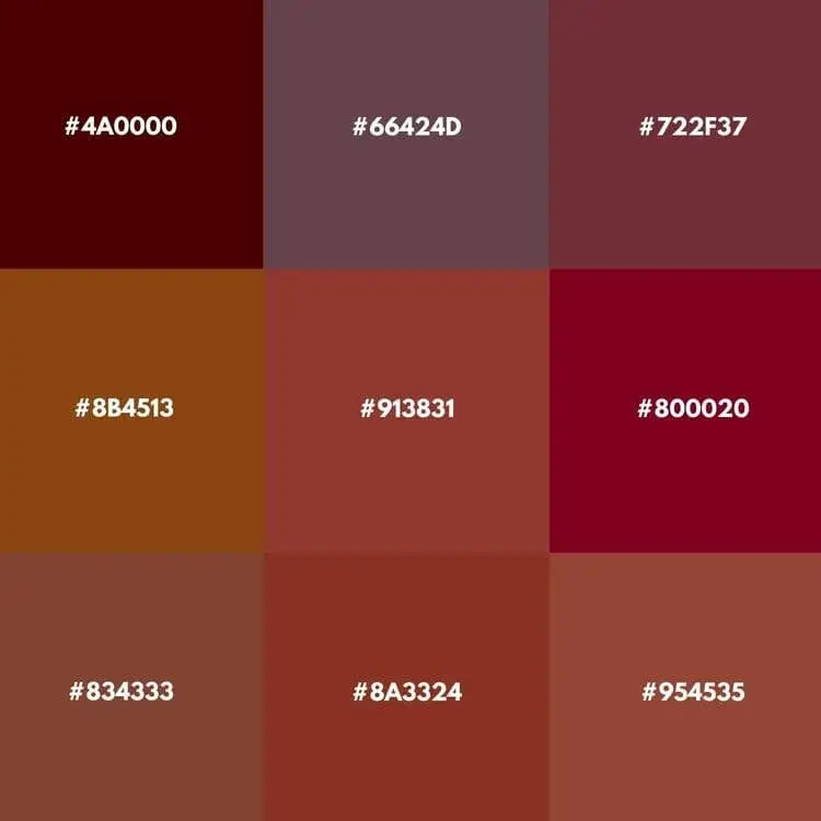 dark brown colors