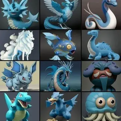 blue pokemon