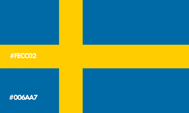 swedish flag colors