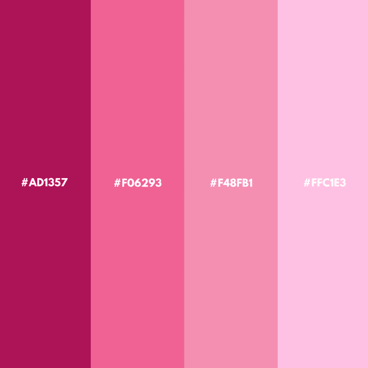 pink color palette