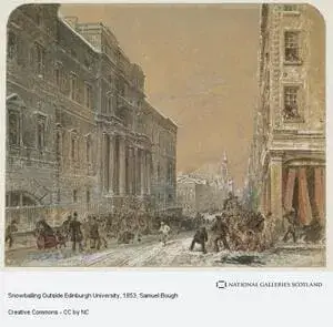 Snowballing Outside Edinburgh University