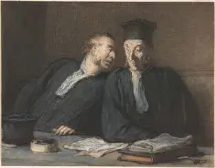 Two Lawyers Conversing