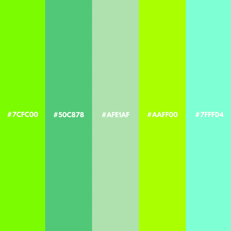 green color palette