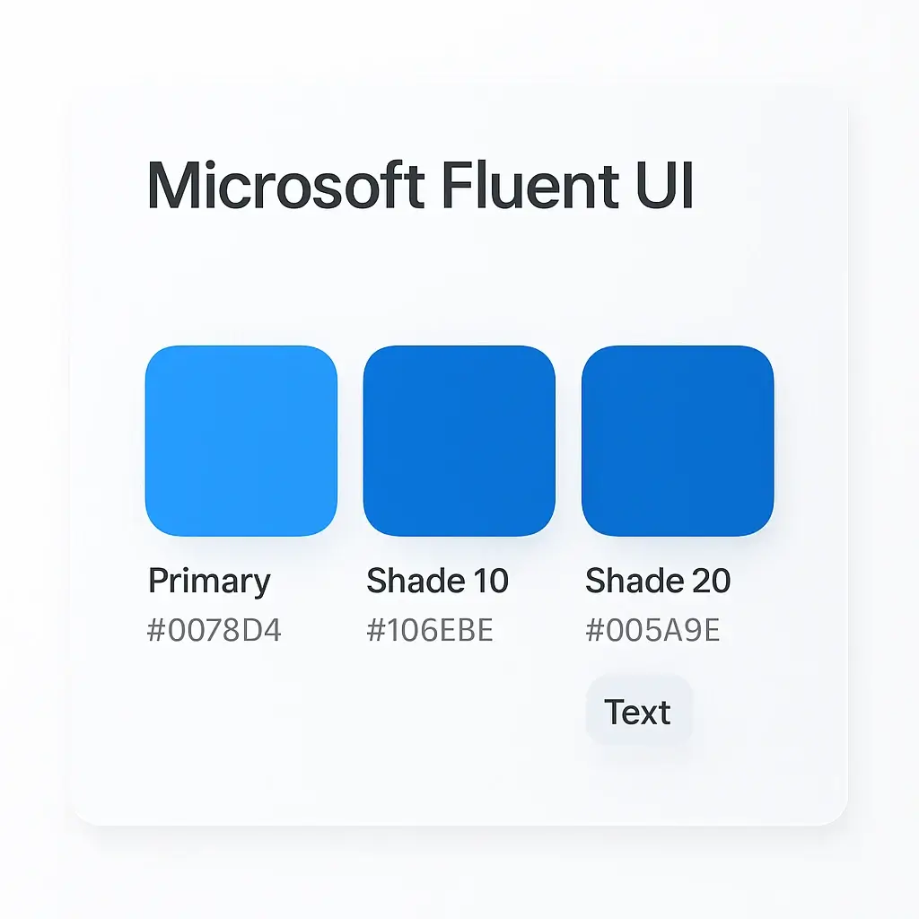 Fluent UI Colors (Microsoft)