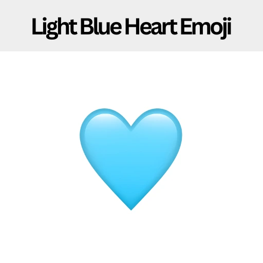Light Blue Heart Emoji