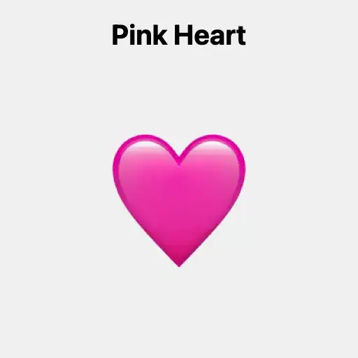 Pink Heart Emoji