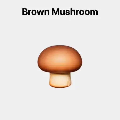 Brown Mushroom Emoji