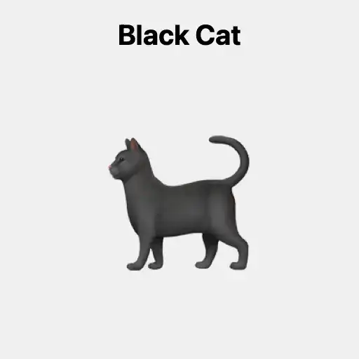 Black Cat Emoji