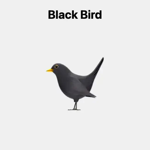 Black Bird Emoji