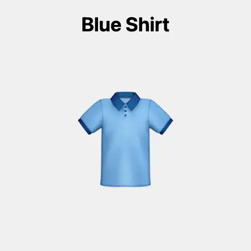 Blue Shirt Emoji