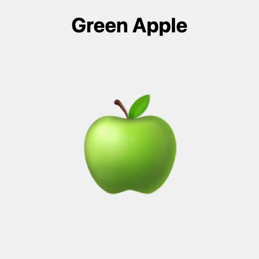Green Apple Emoji