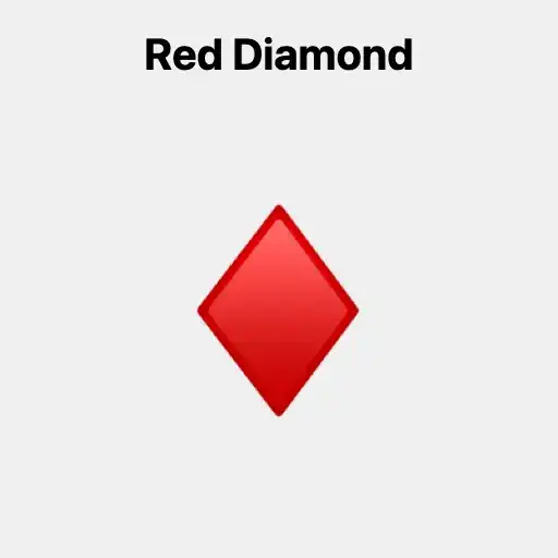 Red Diamond Emoji