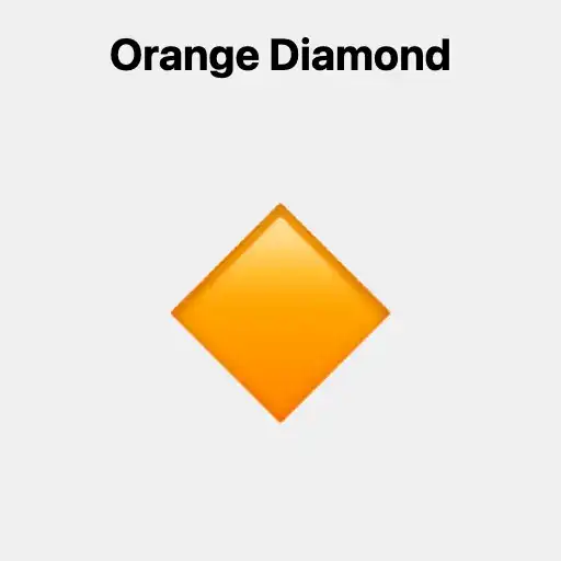 Orange Diamond Emoji