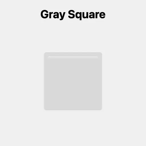 Gray Square Emoji