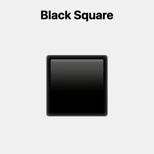 Black Square Emoji