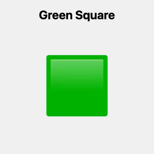 Green Square Emoji