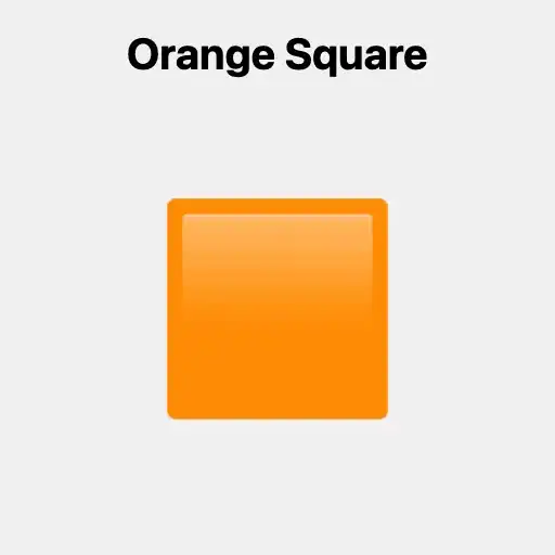 Orange Square Emoji