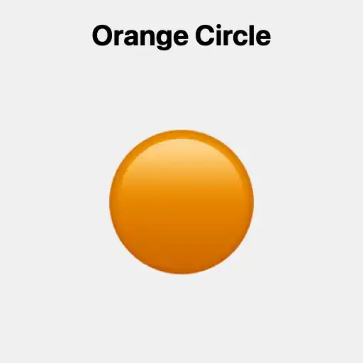 Orange Circle Emoji