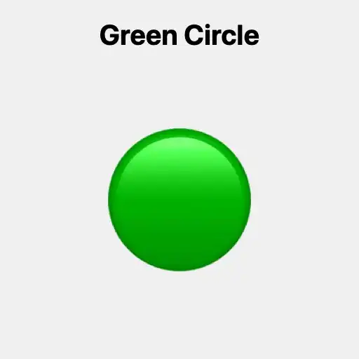 Green Circle Emoji