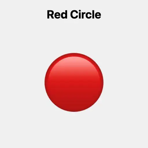 Red Circle Emoji